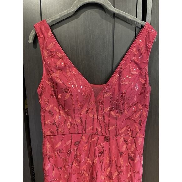 NWT Ever Pretty Dress Gown Red Sequin Women’s 8 Large Wedding Dance Gala Event - Picture 4 of 7